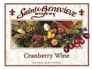 cranberry label, front