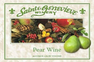 pear label, front