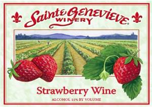 strawberry label, front