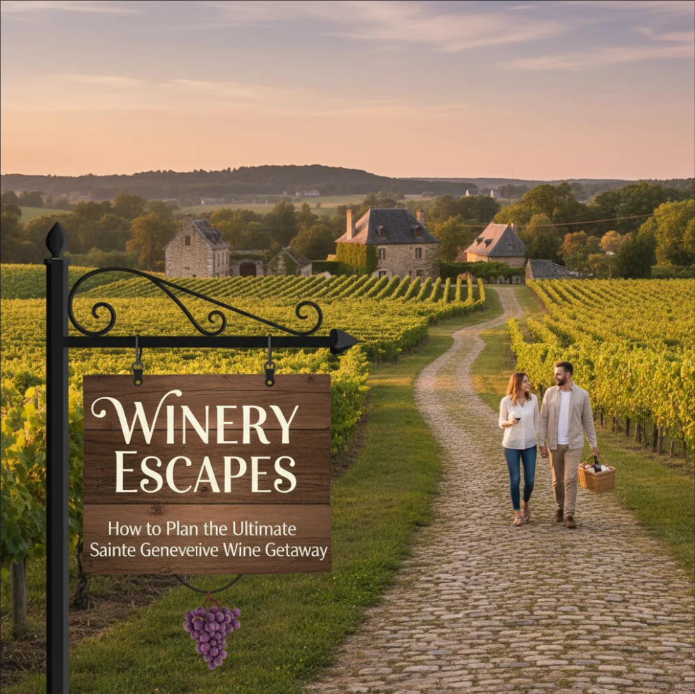 Sainte Genevieve Vineyards – Wine Country Getaway