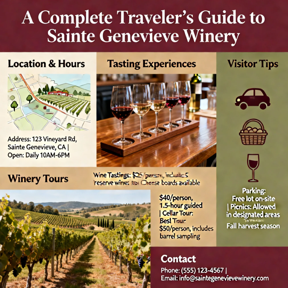 A Complete Traveler’s Guide to Sainte Genevieve Winery