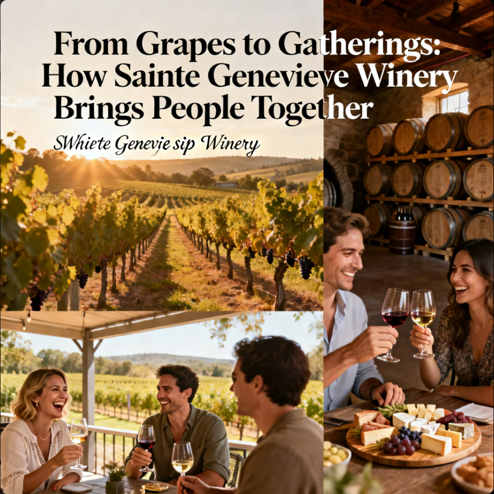 From Grapes to Gatherings: How Sainte Genevieve Winery Brings People Together