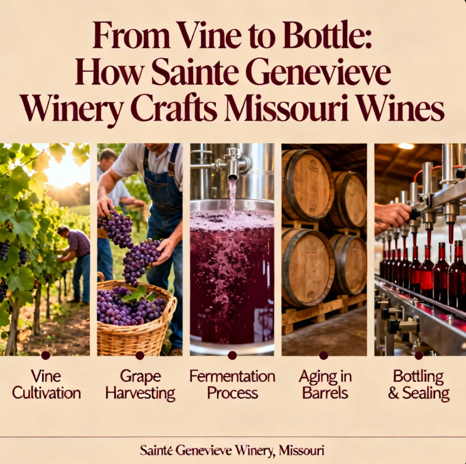 From Vine to Bottle: How Sainte Genevieve Winery Crafts Missouri Wines